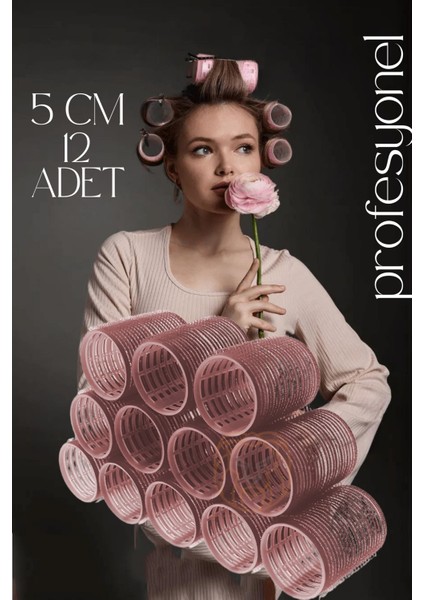 5 Cm Bigudi Isısız Saç Şekillendirme Doğal Bukle Bigudisi Profesyonel 12 ADET 721377 fırsatları