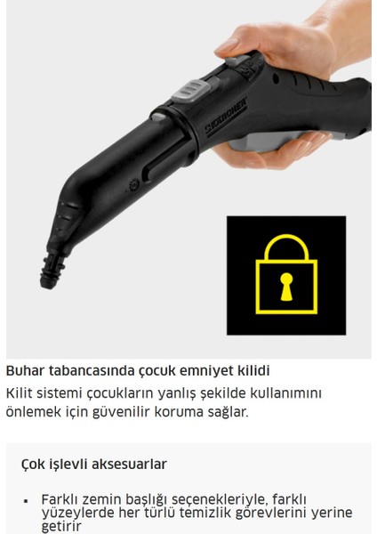 Kärcher Buharlı Hijyenik Temizlik Toplam 21 Parça Sc 2 Easyfix Full-Set-Yün&hav Makinesi Hediyeli