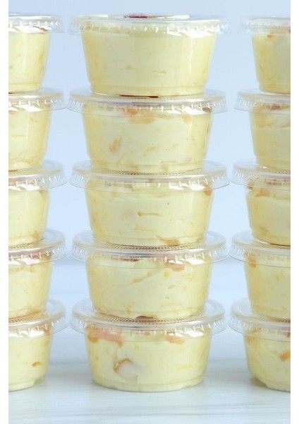 Sunumluk & Meze & Tatlı & Soğuk Meze Plastik Sup Kase 250 Cc 12 Adet Kase 12 Adet Kapak