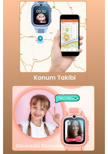 Hx Kids 4g Pro Sim Kartlı Harvox Akıllı Çocuk Saati Gps Konum Takibi Arama Konuşma 4g Destekli indirimleri