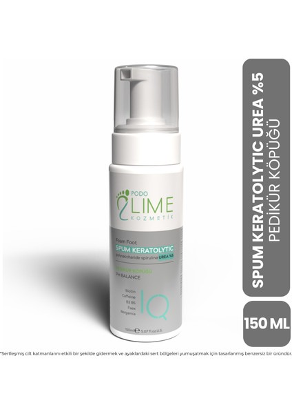 Spum Keratolytic Köpük – Sertleşmiş Cilt, Topuk Çatlağı ve Nasır Yumuşatıcı - 150 ML