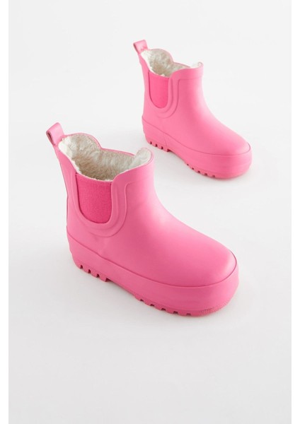 Şeker Pembe Polar Astarlı Çizme / Yağmur Botu