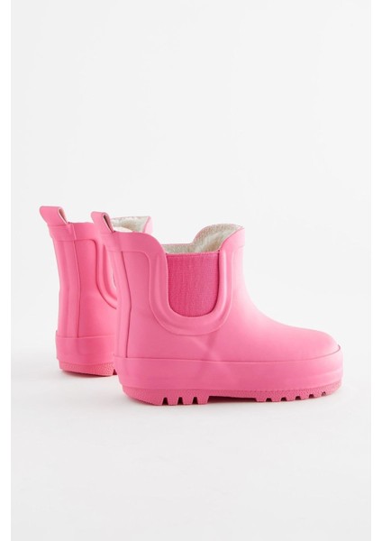 Şeker Pembe Polar Astarlı Çizme / Yağmur Botu