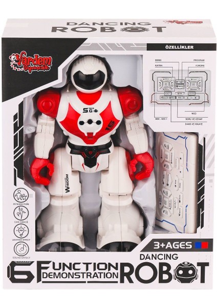 GGE-606-29 Kumandalı Işıklı Dansçı Interaktif Robot -Vardem Oyuncak
