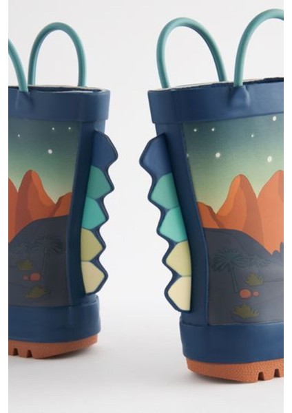 Dinozor Desenli Su Geçirmez Yağmur Botu / Çizme modelleri