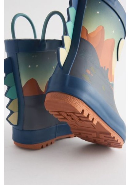 Dinozor Desenli Su Geçirmez Yağmur Botu / Çizme fırsatları
