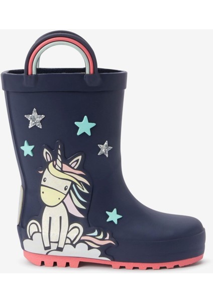 Lacivert Unicorn Yağmur Çizmesi
