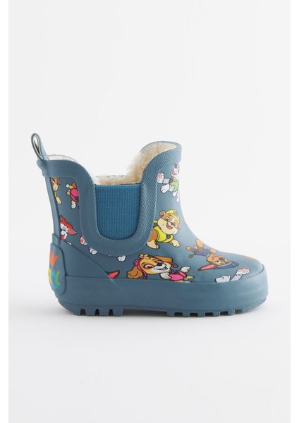 Mavi Paw Patrol Desenli Polar Astaslı Çizme/ Bot