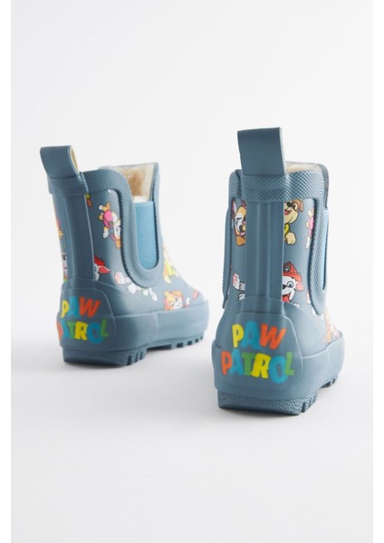 Mavi Paw Patrol Desenli Polar Astaslı Çizme/ Bot