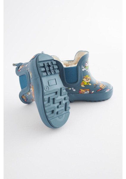 Mavi Paw Patrol Desenli Polar Astaslı Çizme/ Bot