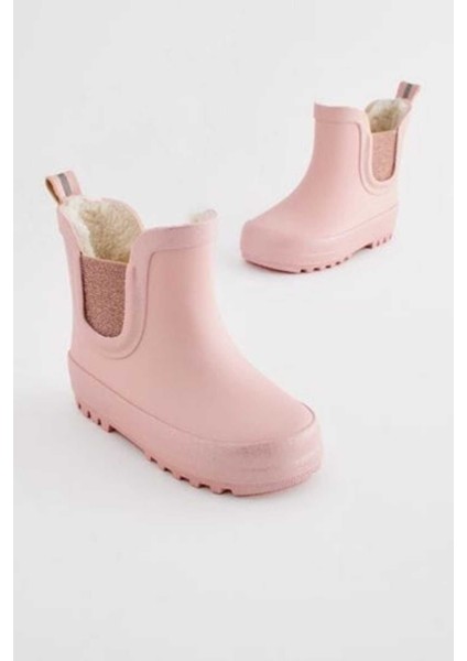 Pembe Su Geçirmez Yağmur Çizmesi / Bot