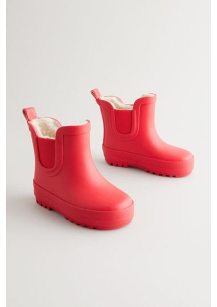 Kırmızı Chelsea Su Geçirmez Yağmur Çizmesi / Bot