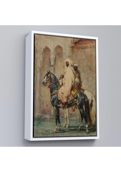 - Çerçeveli Henri Emilien Rousseau - Cavaliers Arapları TABLOSU-8091