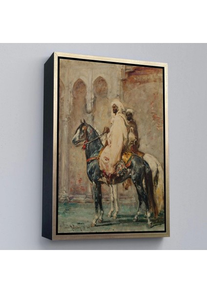 - Çerçeveli Henri Emilien Rousseau - Cavaliers Arapları TABLOSU-8091 modelleri