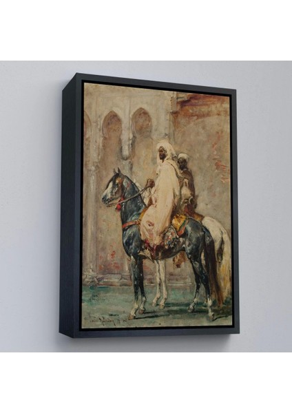 - Çerçeveli Henri Emilien Rousseau - Cavaliers Arapları TABLOSU-8091 fırsatları