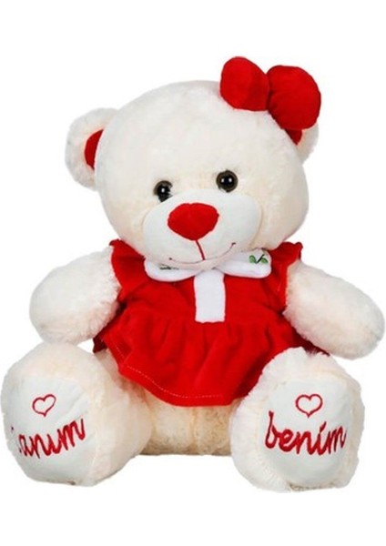 8331 Canım Benim Elbiseli Peluş Ayı