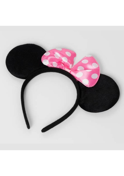 Pembe Fiyonklu Minnie Mouse Tacı Mini Kulak