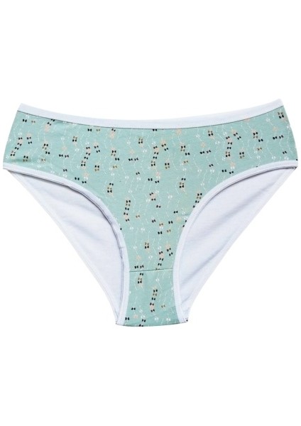 Pamuklu Geniş Kenarlı Likralı Desenli Bato Kadın Külot 10'lu Paket indirimleri