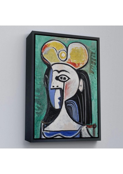 - Çerçeveli Pablo Picasso - Jaqueline Roque Portre TABLOSU-8087