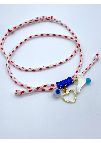 Hediyelik 2’li Lüks Kartlı Jelatinli Marteniçka Dilek Bilekliği Mart Ipi Seti fiyatları