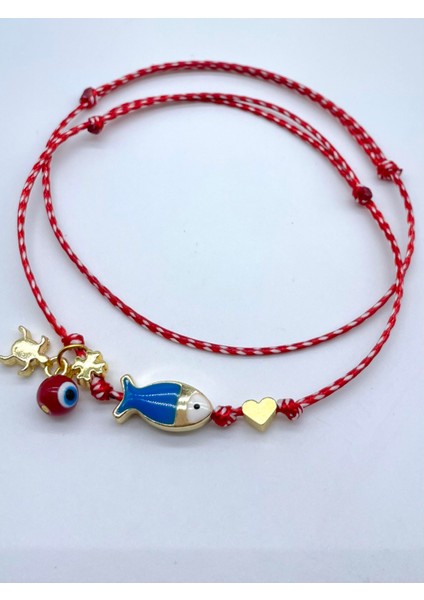 Hediyelik 2’li Lüks Kartlı Jelatinli Marteniçka Dilek Bilekliği Mart Ipi Seti