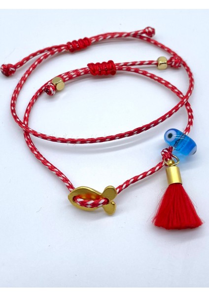 Hediyelik 2’li Lüks Kartlı Jelatinli Marteniçka Dilek Bilekliği Mart Ipi Seti modelleri