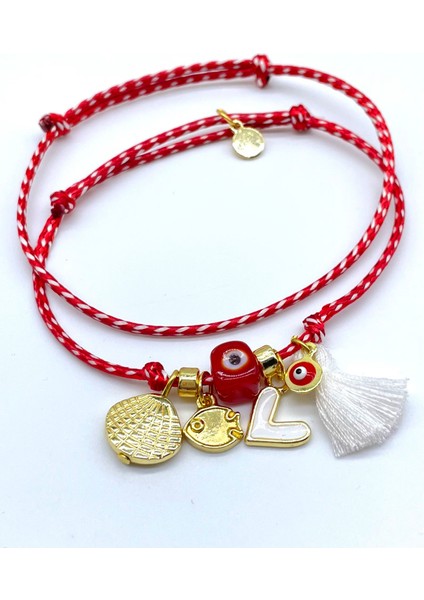 Hediyelik 2’li Lüks Kartlı Jelatinli Marteniçka Dilek Bilekliği Mart Ipi Seti