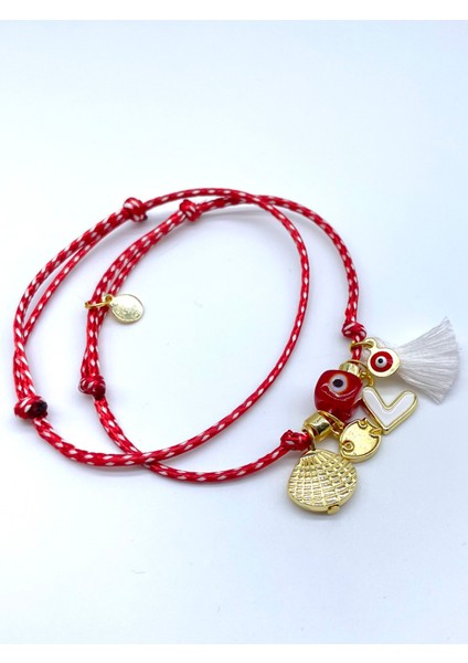 Hediyelik 2’li Lüks Kartlı Jelatinli Marteniçka Dilek Bilekliği Mart Ipi Seti fiyatları