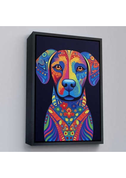 - Çerçeveli Mandala Renkli Köpek TABLO-7545 modelleri