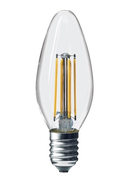 LED Ampul Rustik Flemanlı Mum 6W E14 3000K Ack
