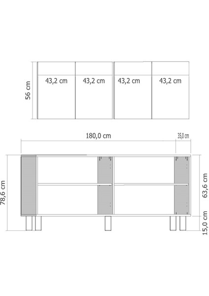 SİMPLECT(KX180) Bohem Konsol Safirmeşe-Hazeran