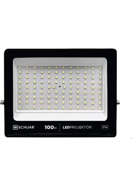5'li 100W LED Projektör Beyaz Işık 6500K Schuar