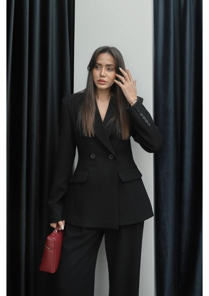 Siyah Premium Blazer Ceket Pantolon Takım modelleri