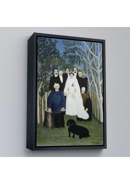 - Çerçeveli Henri Emilien Rousseau - Düğün Partisi Tablosu - The Wedding PARTY-7436 modelleri