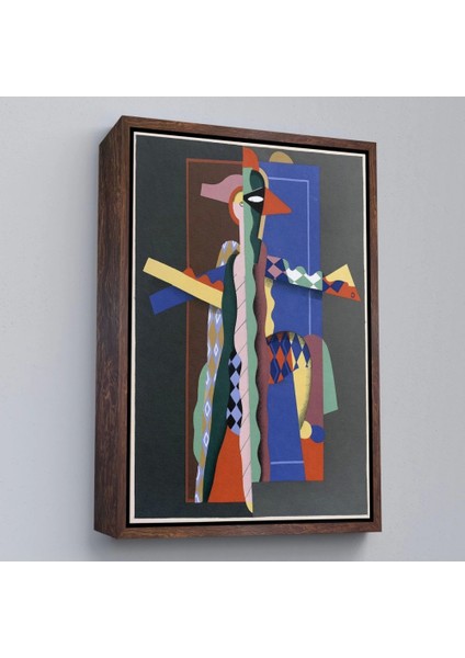 - Çerçeveli Georges Valmier - Soyut Sanat TABLOSU-7308 fiyatları