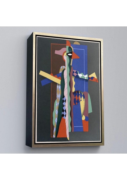 - Çerçeveli Georges Valmier - Soyut Sanat TABLOSU-7308 modelleri