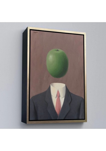 - Çerçeveli Rene Magritte - Soyut Sabit Fikir TABLOSU-7343