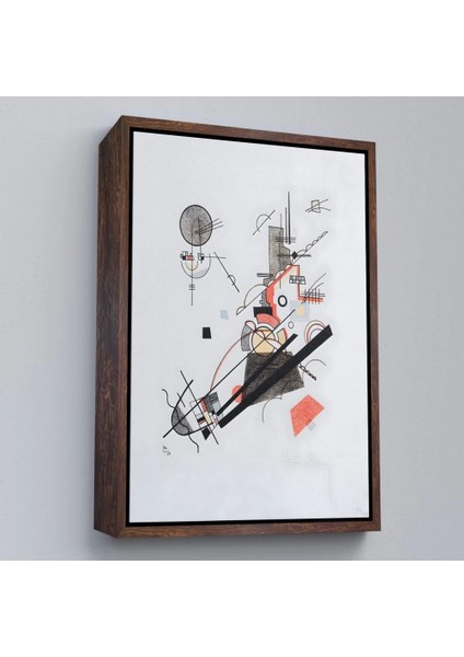 - Çerçeveli Vasily Kandinsky - Mutlu Yükseliş TABLOSU-7492