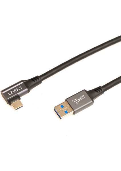 LEVELS-DC21-7M Type-C To Usb-A Kablo 7m, USB 3.0, 5gbps Data, 60W 3A Şarj (Tether Kablo)