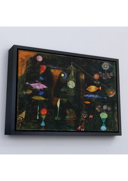 - Çerçeveli Paul Klee - Sihirli Balık Tablo - Fish MAGIC-7109