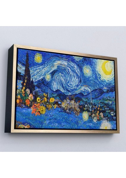 - Çerçeveli Vincent Van Gogh - Yıldızlı Geceler Tablo - Starry NIGHT-7172 modelleri
