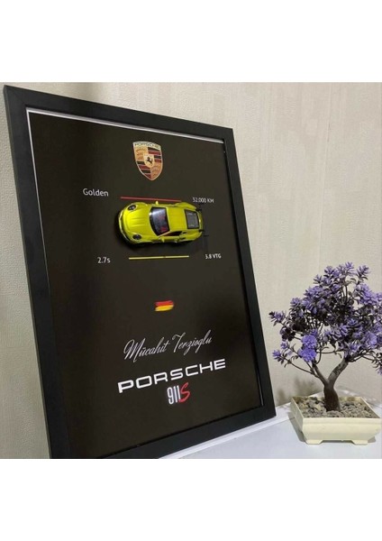 Porsche 911 Golden Tablo A3 Boy