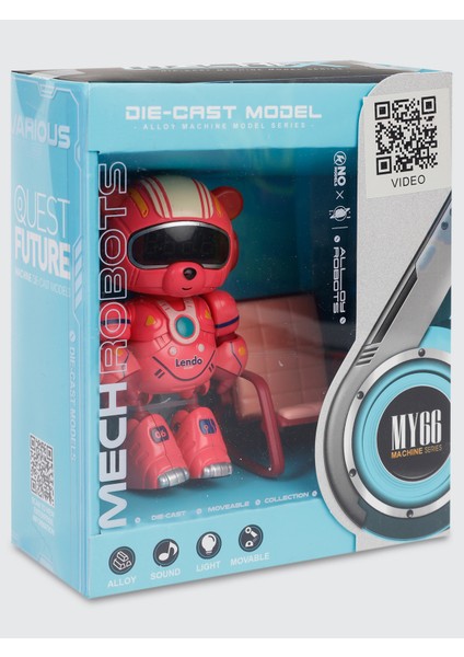 Çalar Saatli Interaktif Metal Figür Kırmızı fiyatları