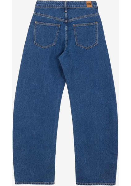 JILL Barrel Fit Orta İndigo Kadın Jean Pantolon fiyatları