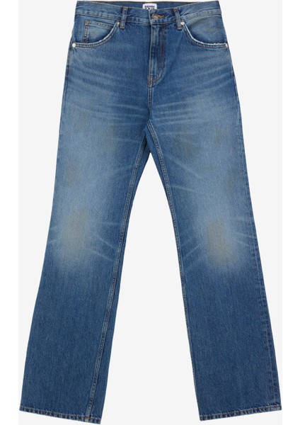 Bootcut Straight Fit Vintage Orta İndigo Kadın Jean Pantolon