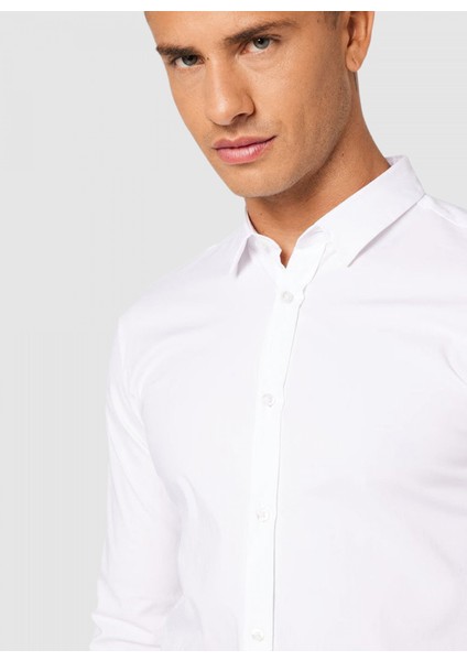 Normal Beyaz Düz Erkek Gömlek 50500216_ERMO 10252145 01 fiyatları