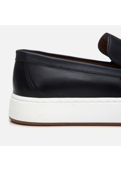 02AYH302810A680 Deri Lacivert Erkek Loafer