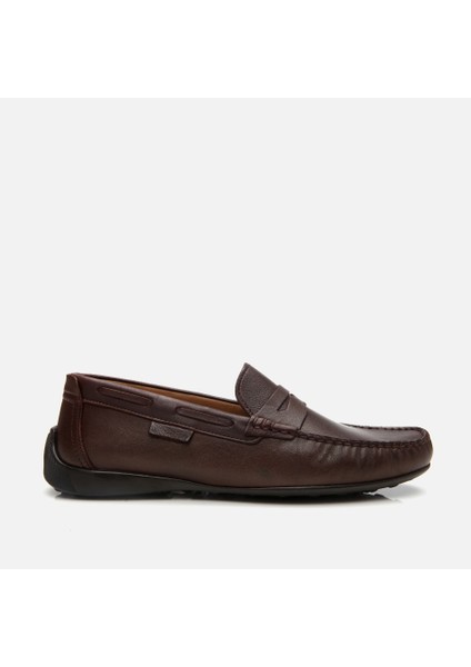 02AYH305560A480 Deri Kahve Erkek Loafer