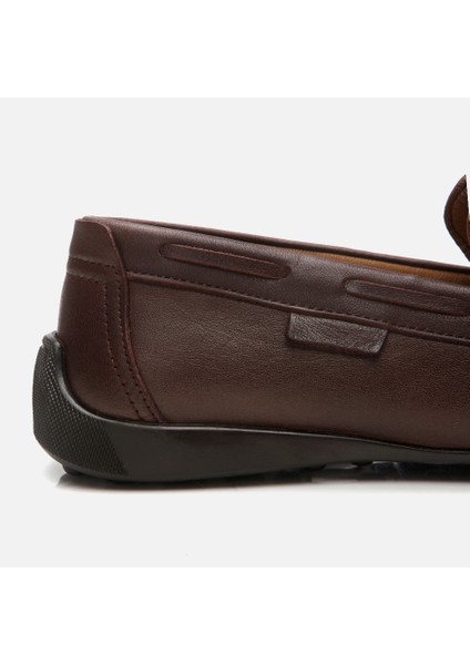 02AYH305560A480 Deri Kahve Erkek Loafer
