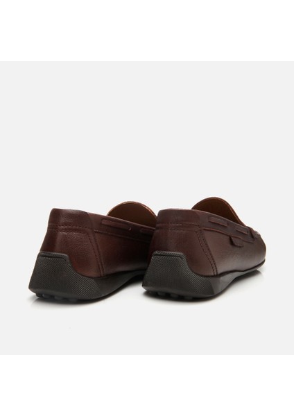 02AYH305560A480 Deri Kahve Erkek Loafer